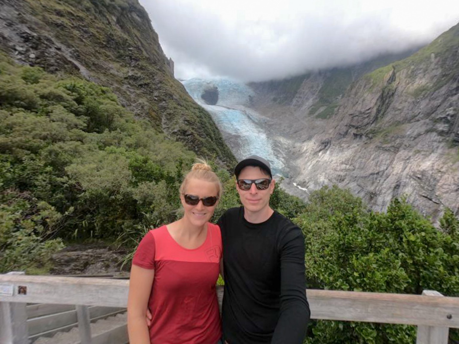 Blick auf den Franz Josef Gletscher vom Roberts Point