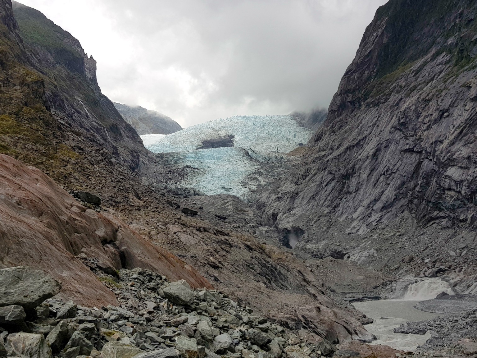 Franz Josef Gletscher auf dem Glacier Valley Walk