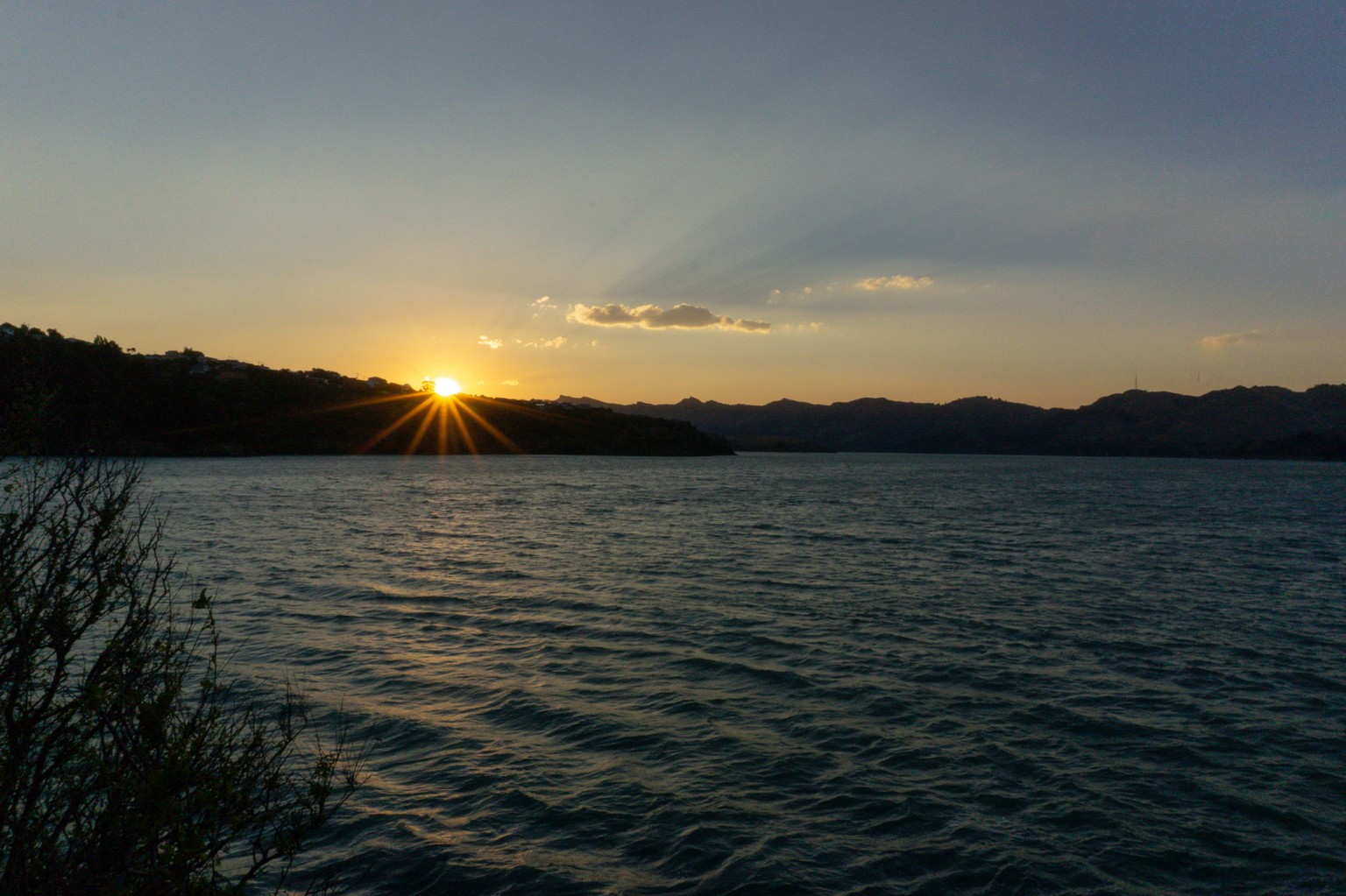 Sonnenuntergang Diamond Habour